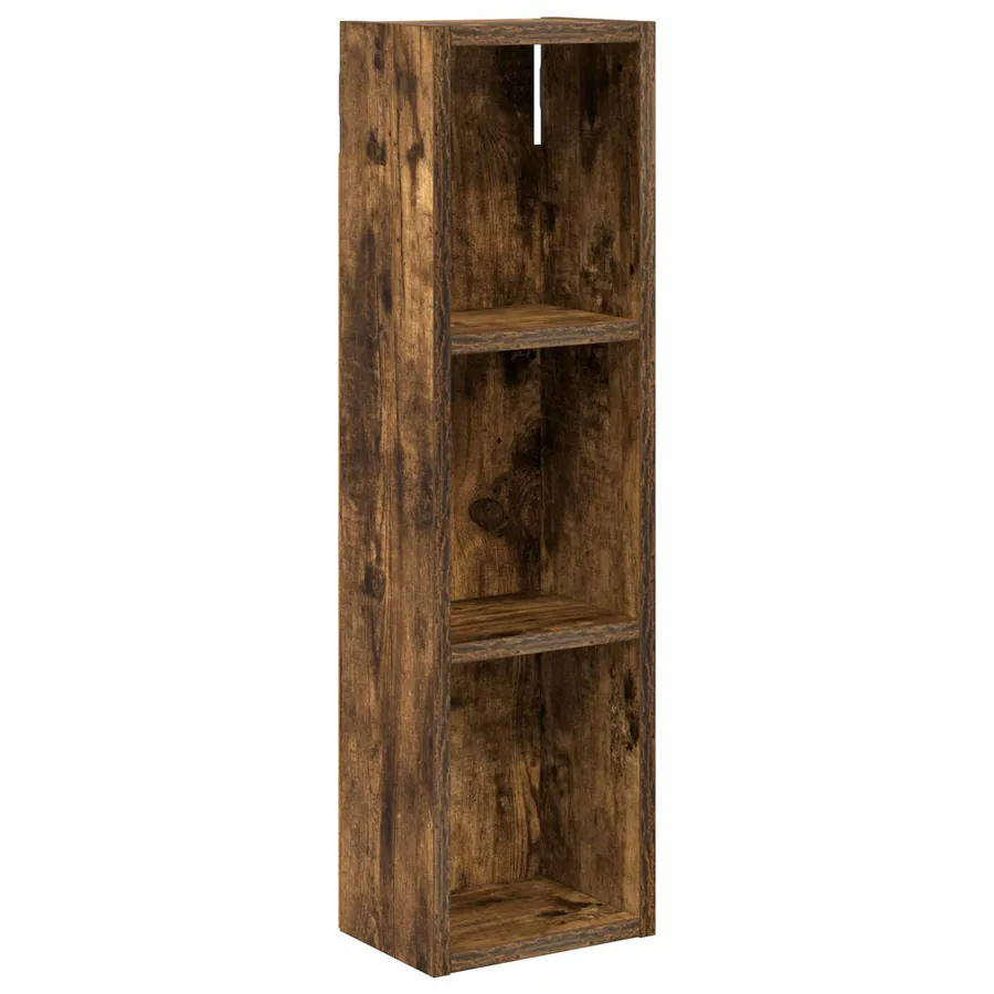 Armoire murale de salle de bain Chêne Fumé 20 x 14 x 70 cm - 2