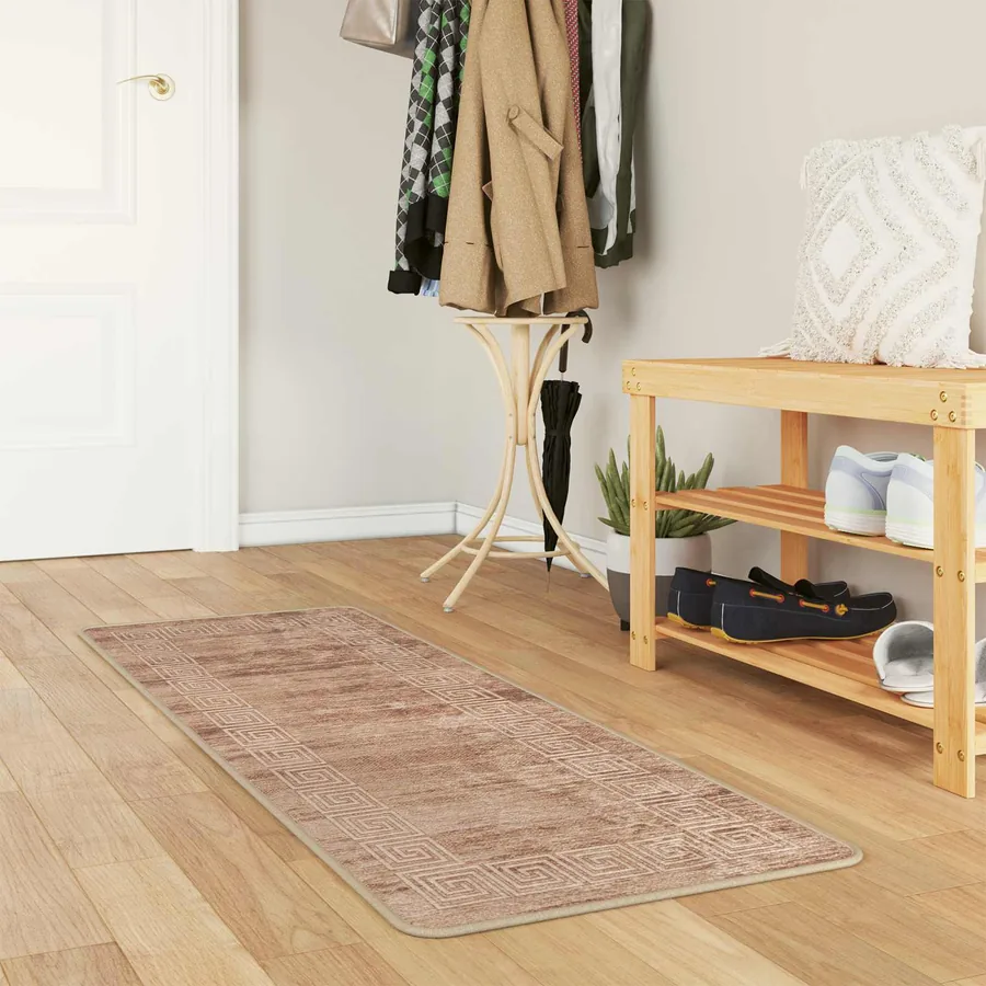 Coureur de Tapis MARSA Blanc 50 x 200 cm Polyester et PVC