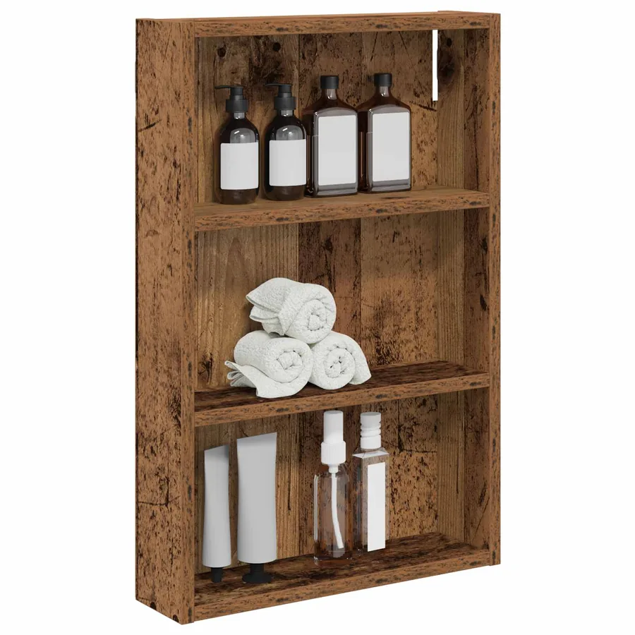 Armoire murale de salle de bain Bois ancien 40 x 10 x 60,5 cm - 3
