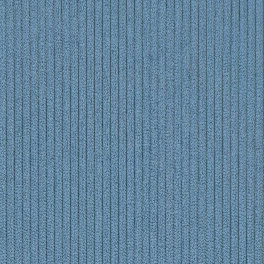 Chaise lounge avec jupe 3 pcs Bleu Tissu en velours côtelé - 10