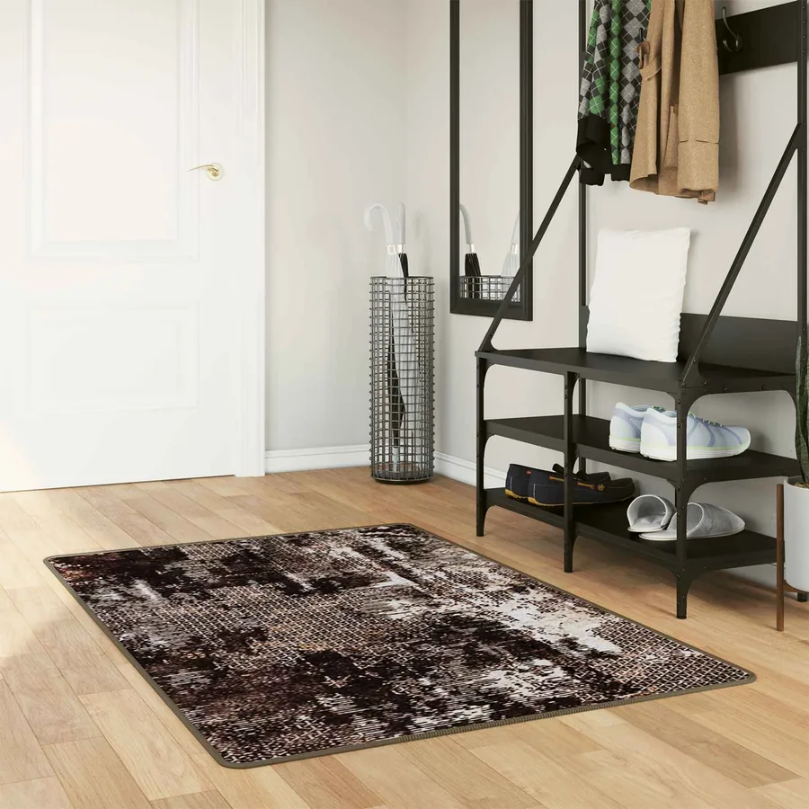 Coureur de Tapis MARSA Noir 80 x 200 cm Polyester et PVC
