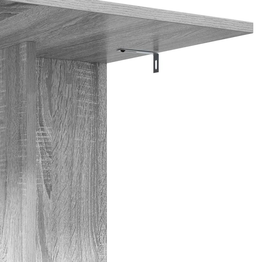 Table d'appoint Gris Sonoma 45 x 40 x 62,5 cm Bois d'ingénierie - 9