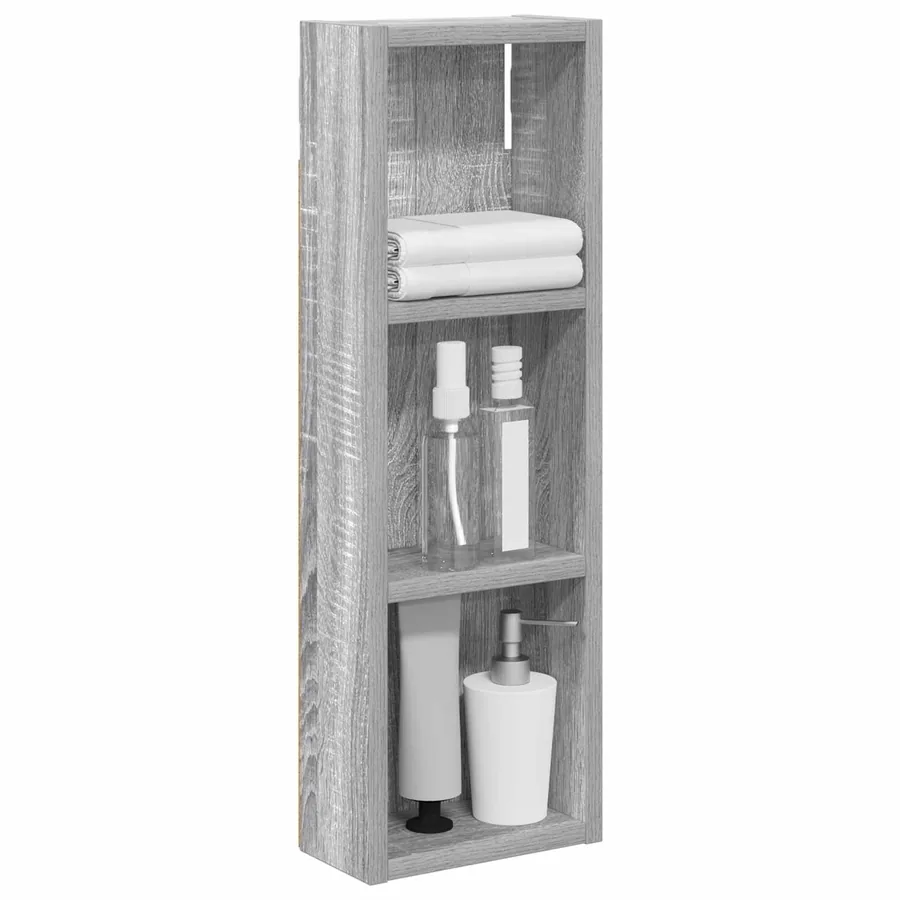 Armoire murale de salle de bain Gris Sonoma 20 x 10 x 60,5 cm - 3