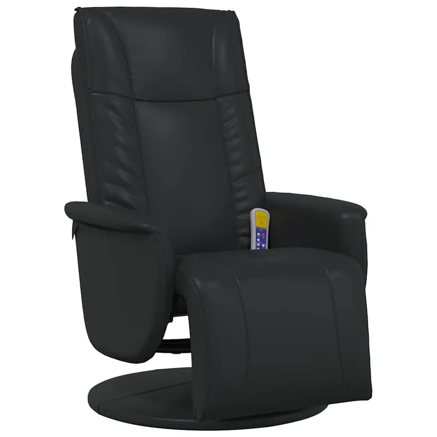 Fauteuil de massage pivotant Noir 71 x 90 x 105 cm Simili cuir - 4