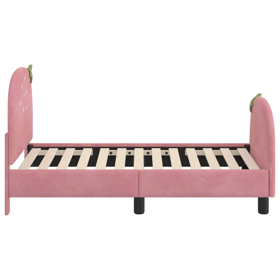 Cadre de lit pour tout-petit avec tête de lit Rose 70 x 140 cm - 6