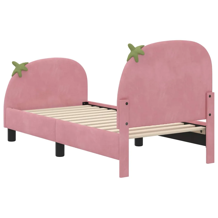 Cadre de lit pour tout-petit avec tête de lit Rose 70 x 140 cm - 7