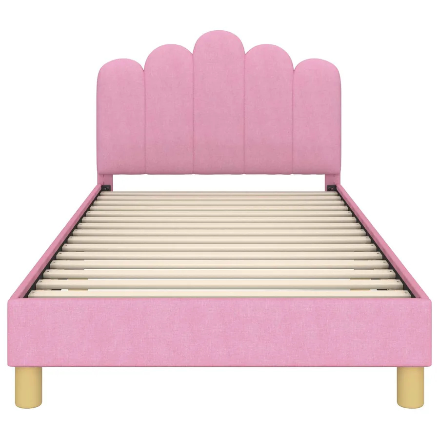 Cadre de lit pour enfants avec tête de lit Rose 90 x 190 cm - 5