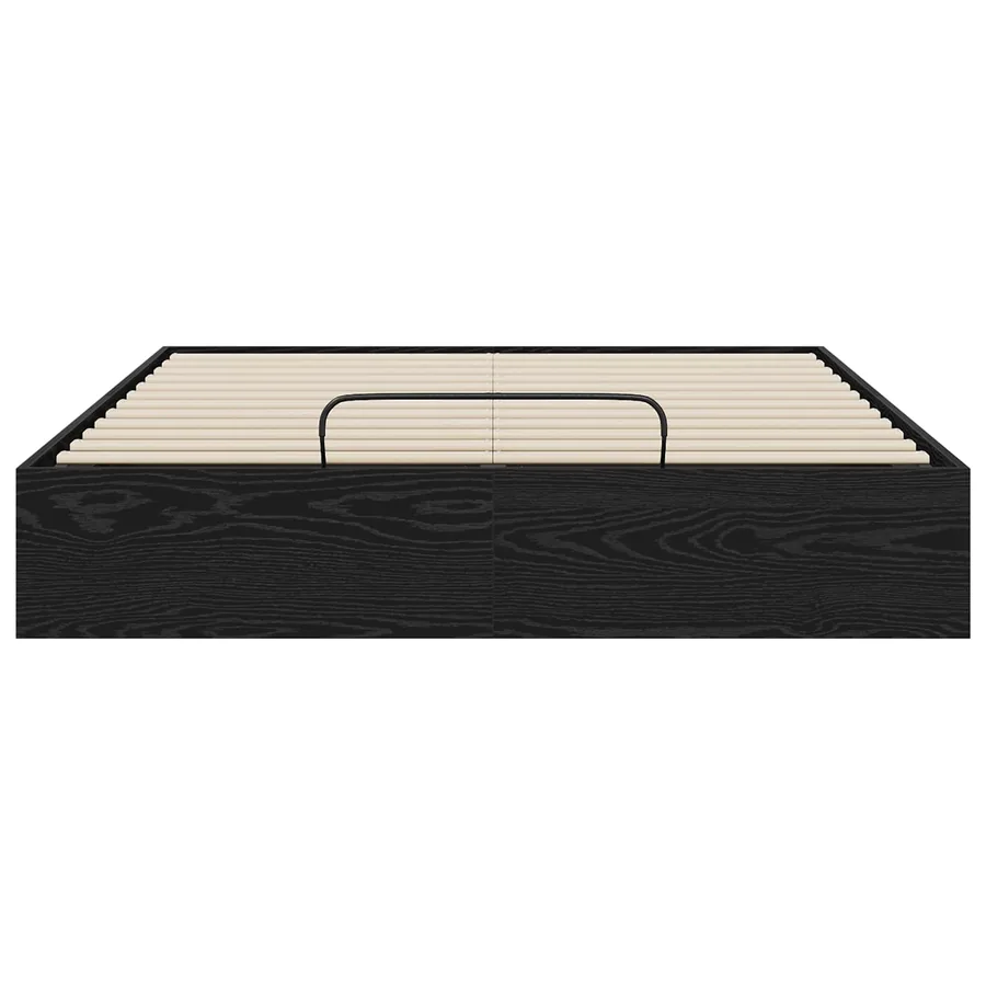 Cadre de lit ottoman avec stockage Chêne Noir 193 x 120 x 25 cm - 5