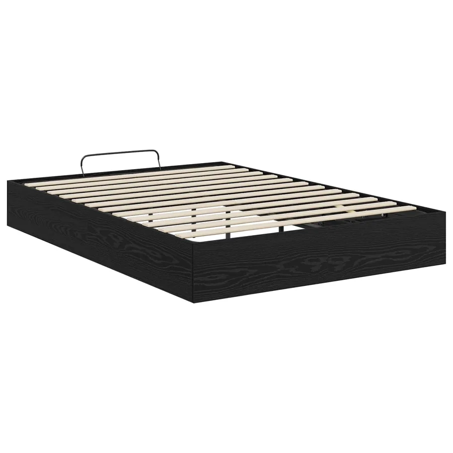 Cadre de lit ottoman avec stockage Chêne Noir 193 x 120 x 25 cm - 7