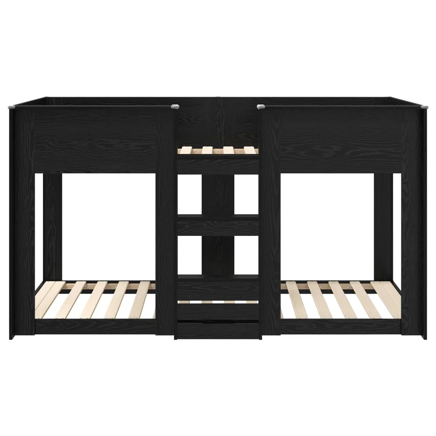 Lit Superposé pour Enfants Chêne noir 90 x 200 cm - 5
