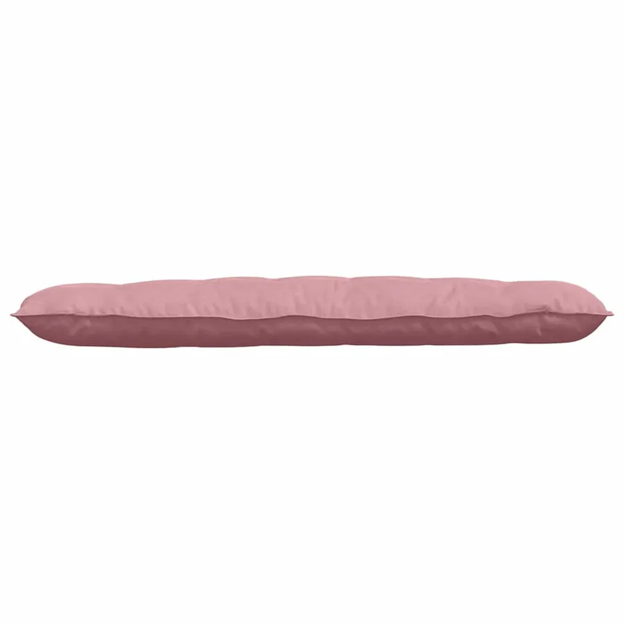 Coussin de Dos Rose 160 x 50 cm Tissu en velours côtelé - 5
