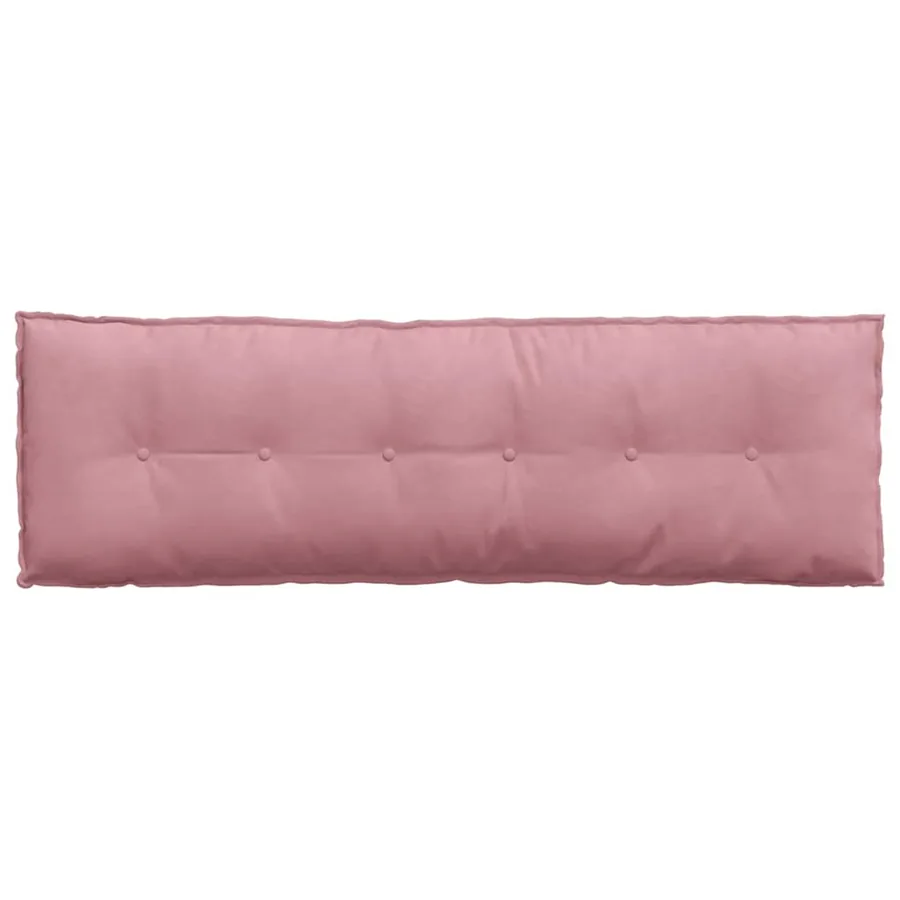 Coussin de Dos Rose 160 x 50 cm Tissu en velours côtelé - 6