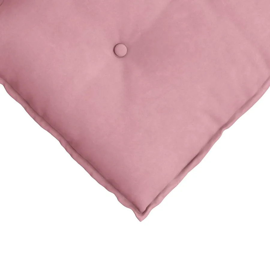 Coussin de Dos Rose 160 x 50 cm Tissu en velours côtelé - 7