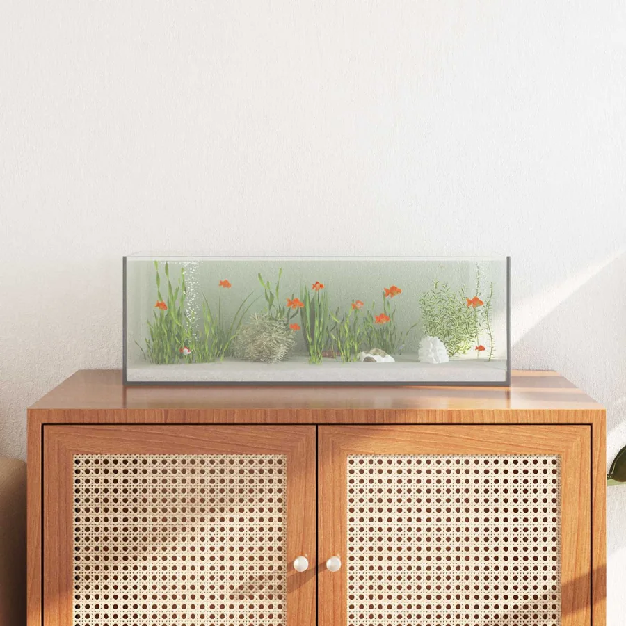 Aquarium avec stockage Transparent 60 x 20 x 20 cm Verre