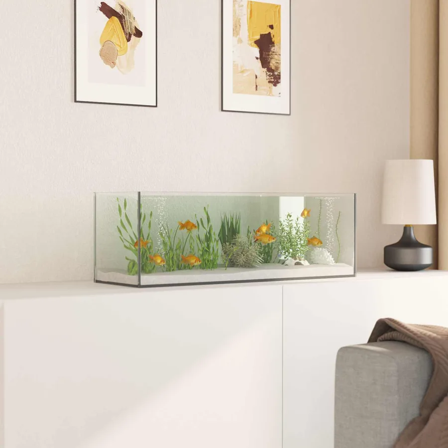 Aquarium avec stockage Transparent 60 x 20 x 20 cm Verre - 4