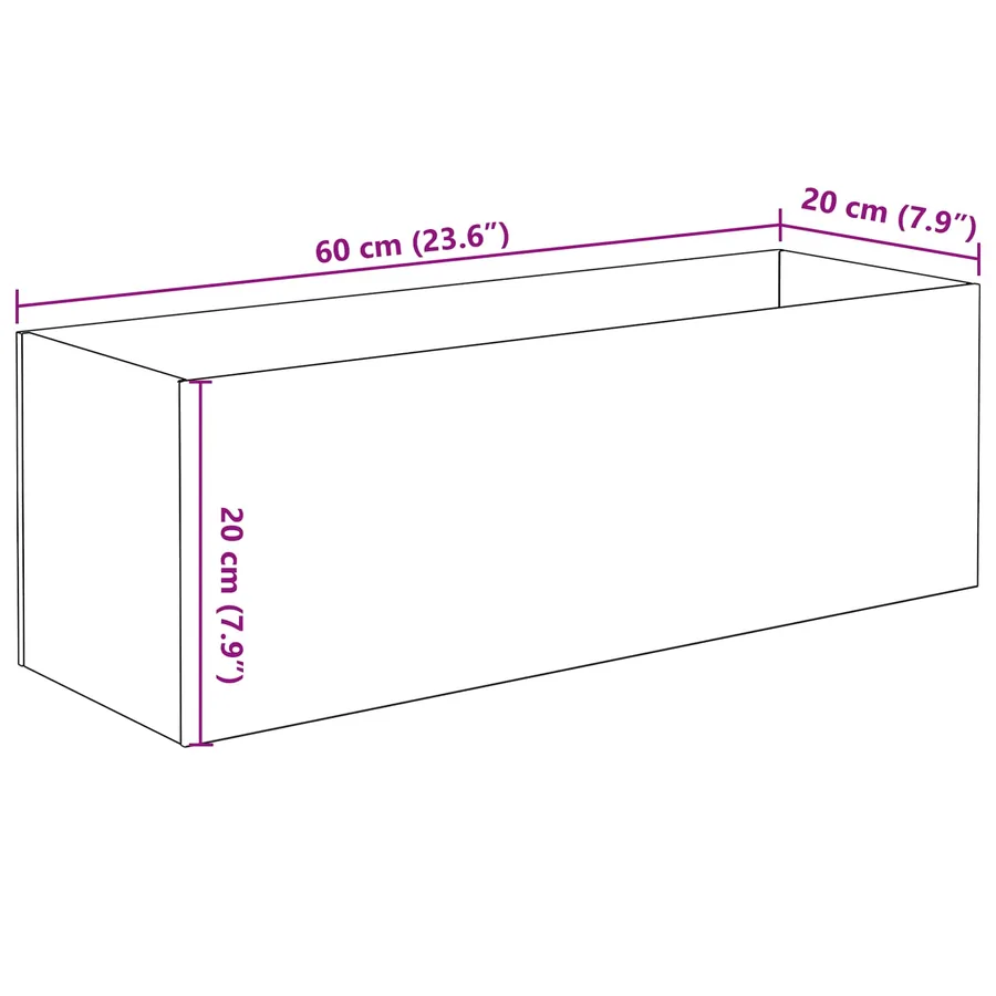 Aquarium avec stockage Transparent 60 x 20 x 20 cm Verre - 8
