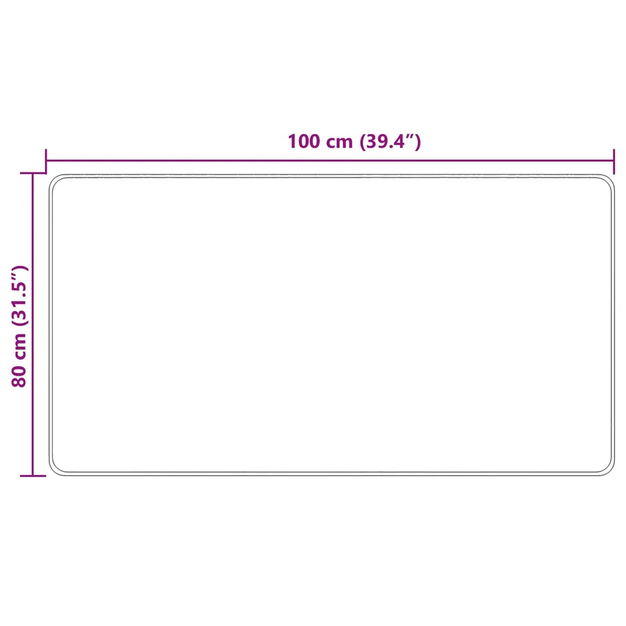 Coureur de Tapis MARSA Multicolore 80 x 100 cm Polyester et PVC - 7
