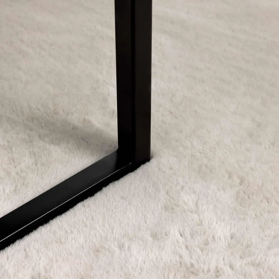 Tapis antidérapant en fausse de lapin OLITE Beige 100 x 200 cm - 6