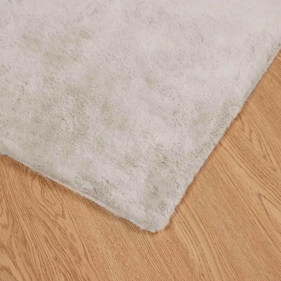 Tapis antidérapant en fausse de lapin OLITE Beige 100 x 200 cm - 7