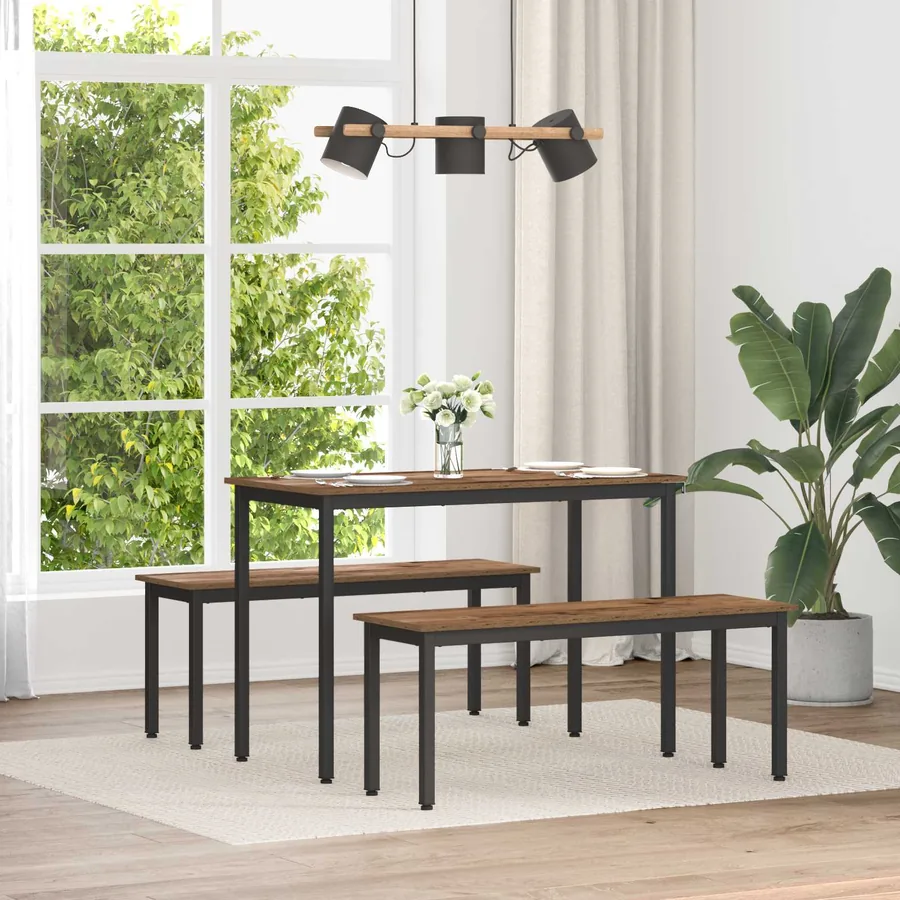 banc Bois ancien 110 x 35 x 45 cm Bois d'ingénierie