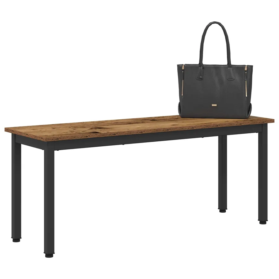 banc Bois ancien 110 x 35 x 45 cm Bois d'ingénierie - 3