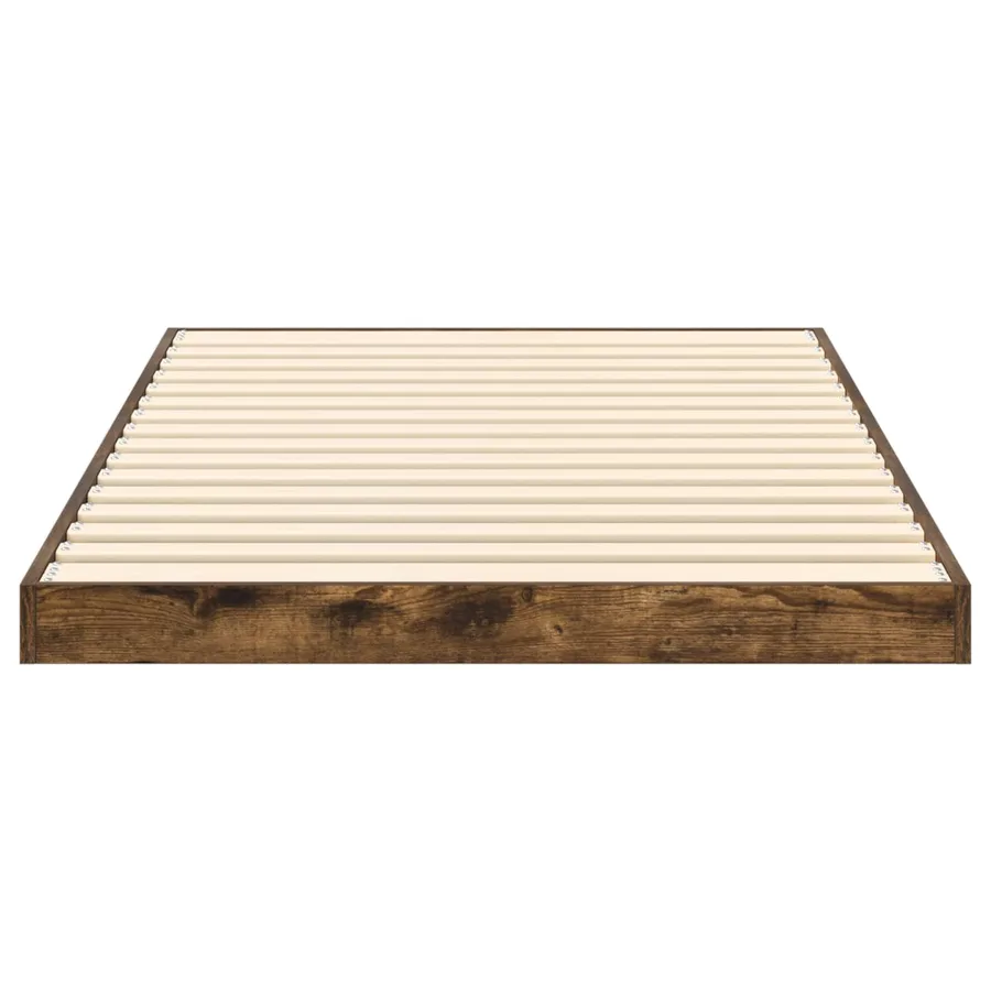 Cadre de lit surélevé Chêne fumé 90 x 190 cm Bois d'ingénierie - 6