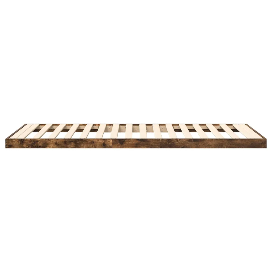 Cadre de lit surélevé Chêne fumé 90 x 190 cm Bois d'ingénierie - 7
