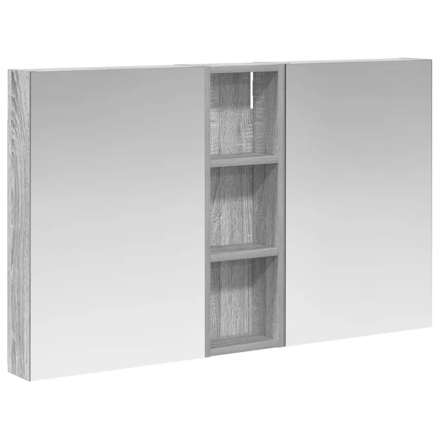 Ensemble de Meubles de Salle de Bain 3 pcs 100 x 10,5 x 60,5 cm - 2