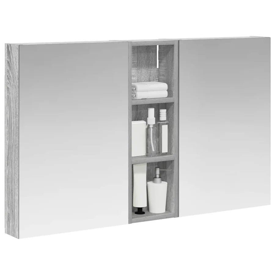 Ensemble de Meubles de Salle de Bain 3 pcs 100 x 10,5 x 60,5 cm - 3