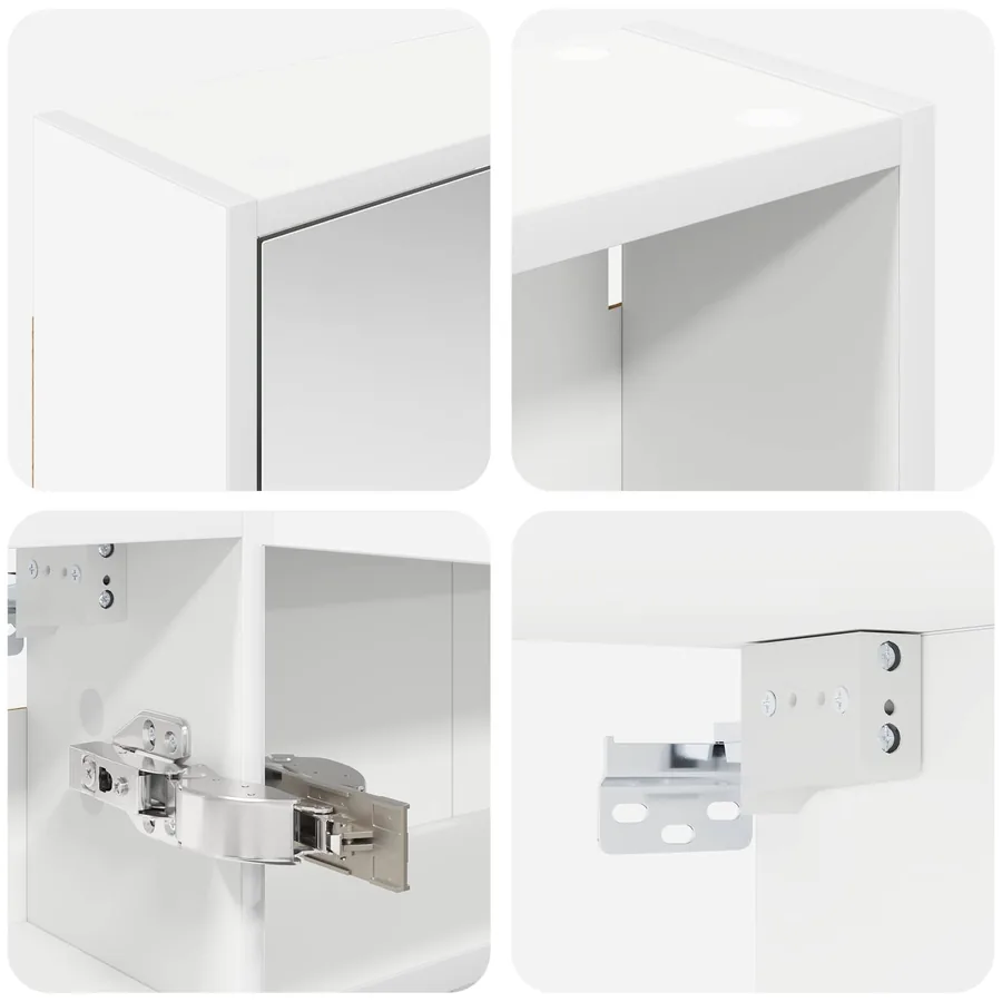 Ensemble de Meubles de Salle de Bain 3 pcs 126 x 16 x 62.5 cm - 8