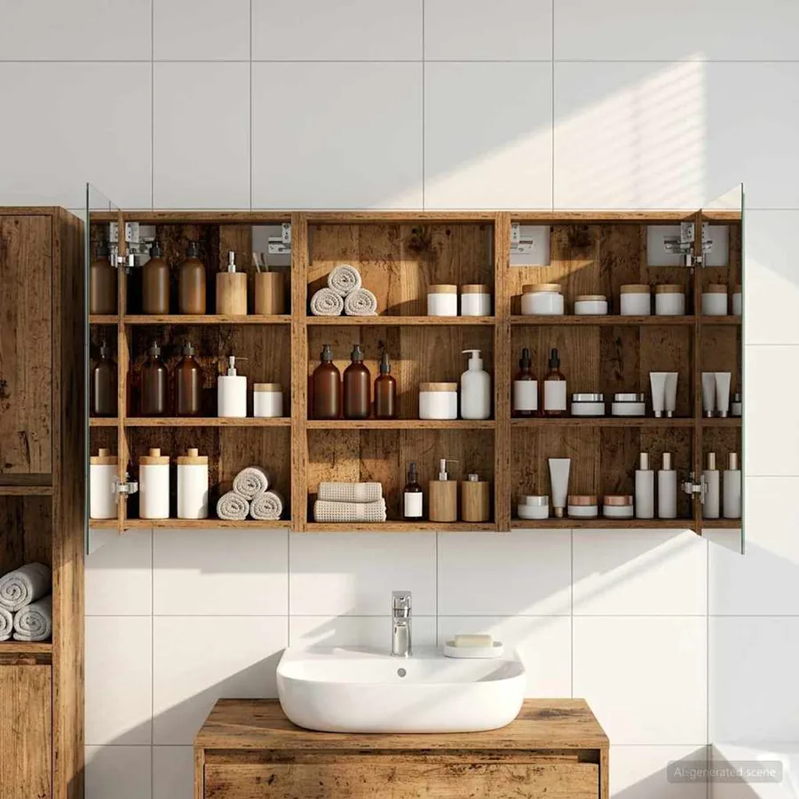Ensemble de Meubles de Salle de Bain 3 pcs 120 x 10,5 x 60,5 cm