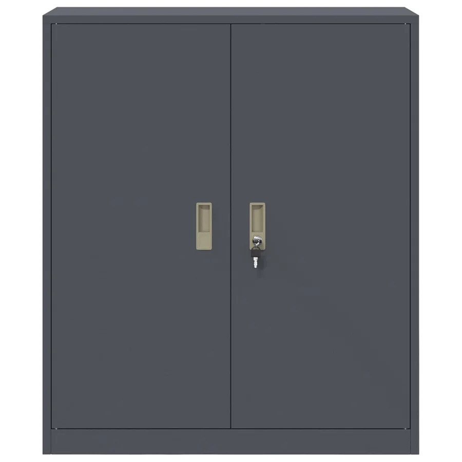 Armoire de rangement Anthracite 90 x 40 x 105 cm Acier - 6