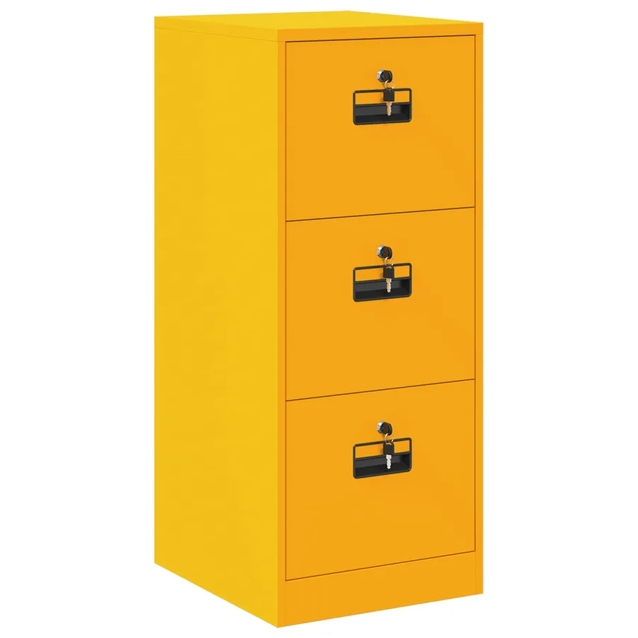 Cabinet de Dossier Jaune moutarde 44 x 50 x 106.5 cm - 2