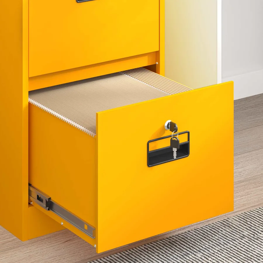 Cabinet de Dossier Jaune moutarde 44 x 50 x 106.5 cm - 5
