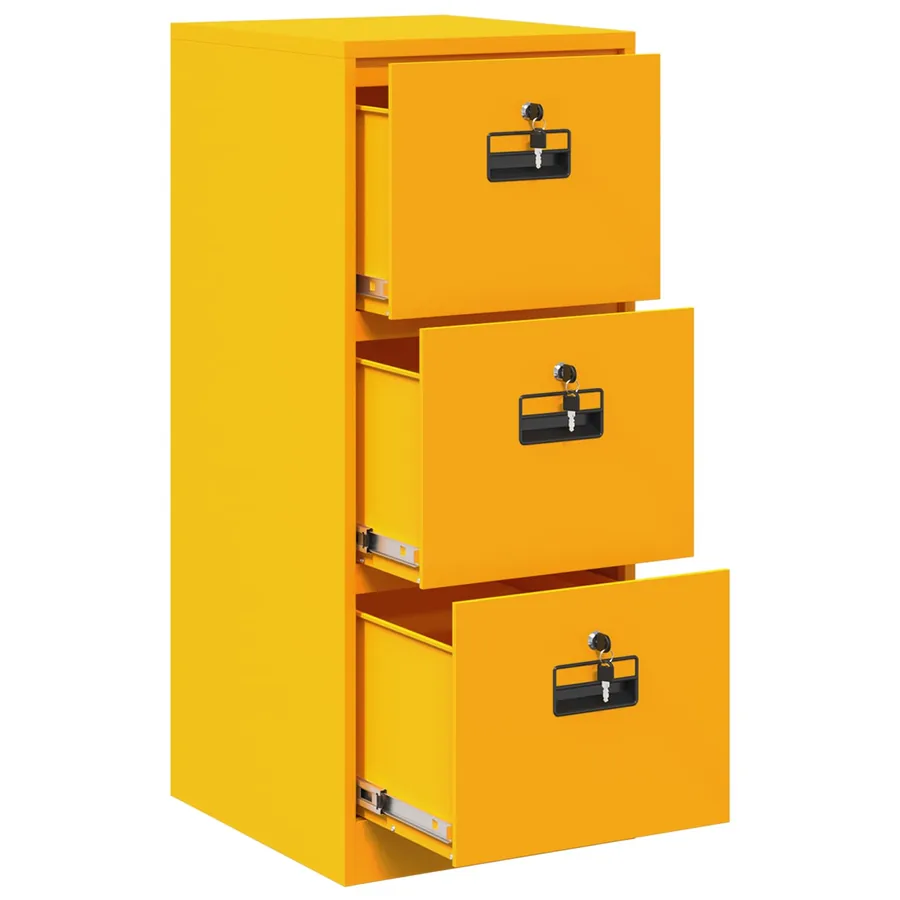 Cabinet de Dossier Jaune moutarde 44 x 50 x 106.5 cm - 6