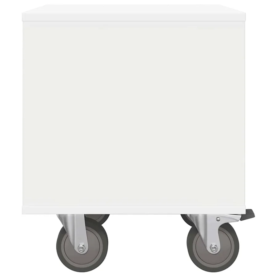 Table de chevet Blanc 40,5 x 40 x 48 cm Bois d'ingénierie - 7