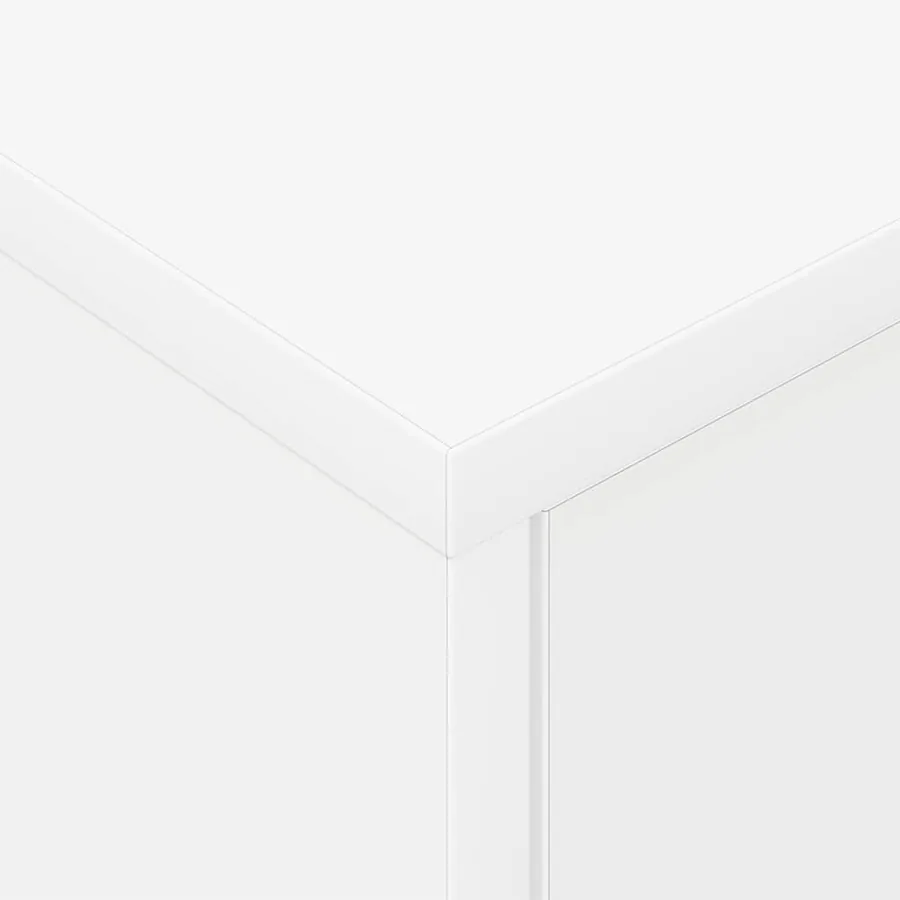 Table de chevet Blanc 40,5 x 40 x 48 cm Bois d'ingénierie - 9