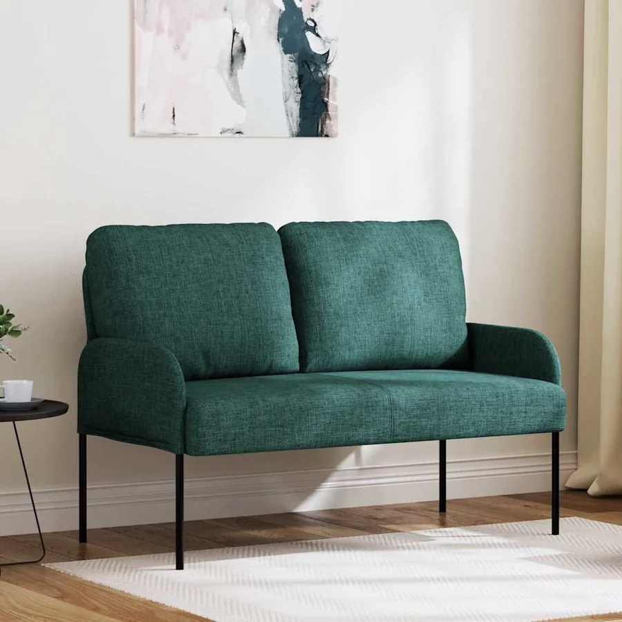 Canapés avec coussin 110cm Vert foncé Contreplaqué
