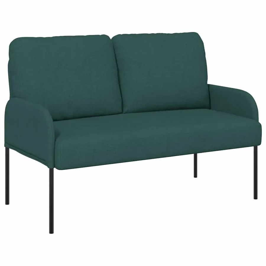 Canapés avec coussin 110cm Vert foncé Contreplaqué - 2