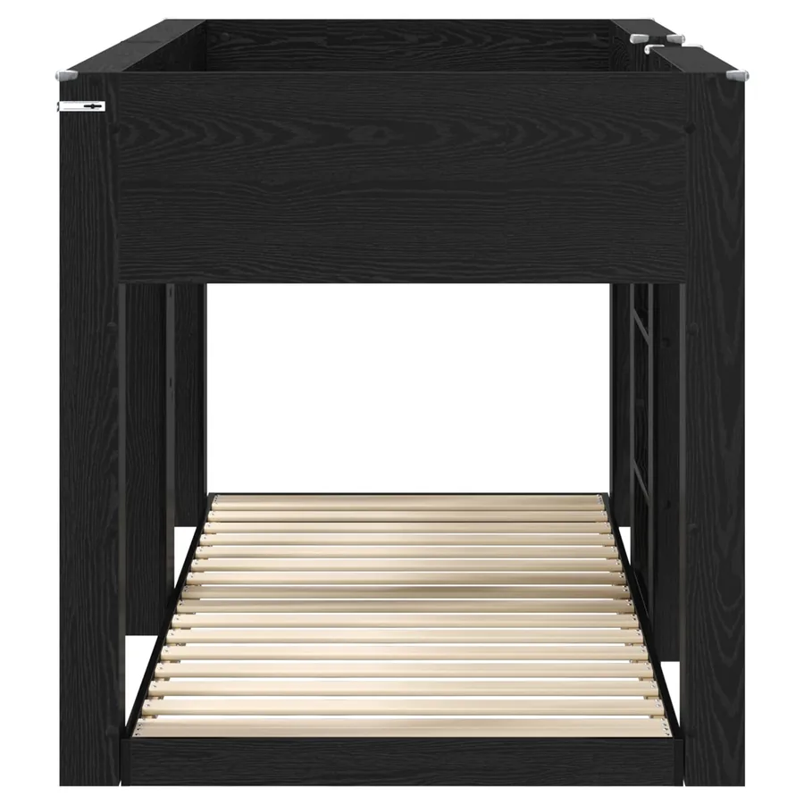Lit Superposé pour Enfants Chêne noir 90 x 190 cm - 6