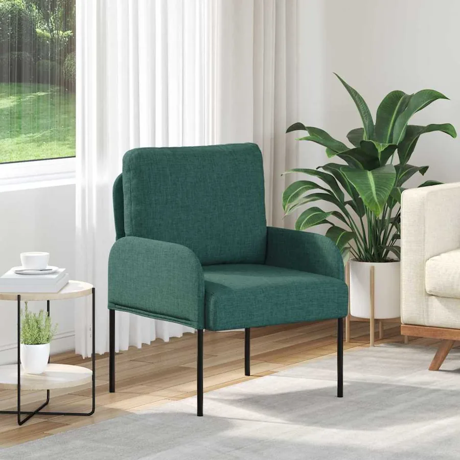 Canapés avec coussin 55cm Vert foncé Contreplaqué