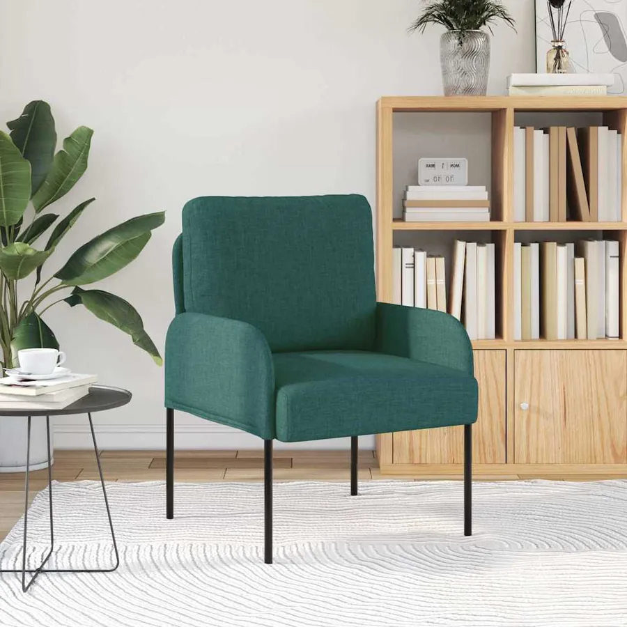 Canapés avec coussin 55cm Vert foncé Contreplaqué - 3