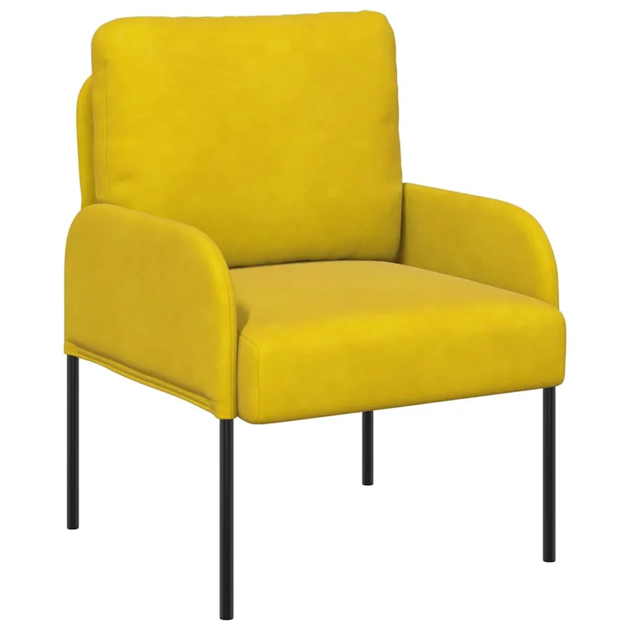 Canapés avec coussin 55cm Jaune Contreplaqué - 2