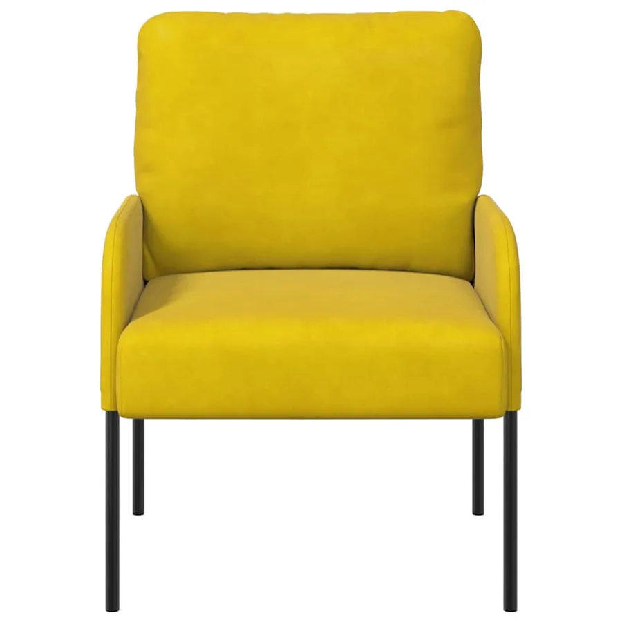 Canapés avec coussin 55cm Jaune Contreplaqué - 4