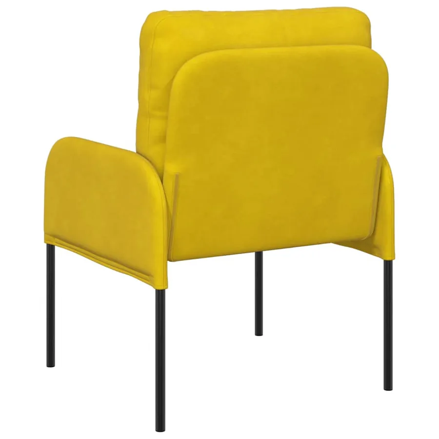 Canapés avec coussin 55cm Jaune Contreplaqué - 6