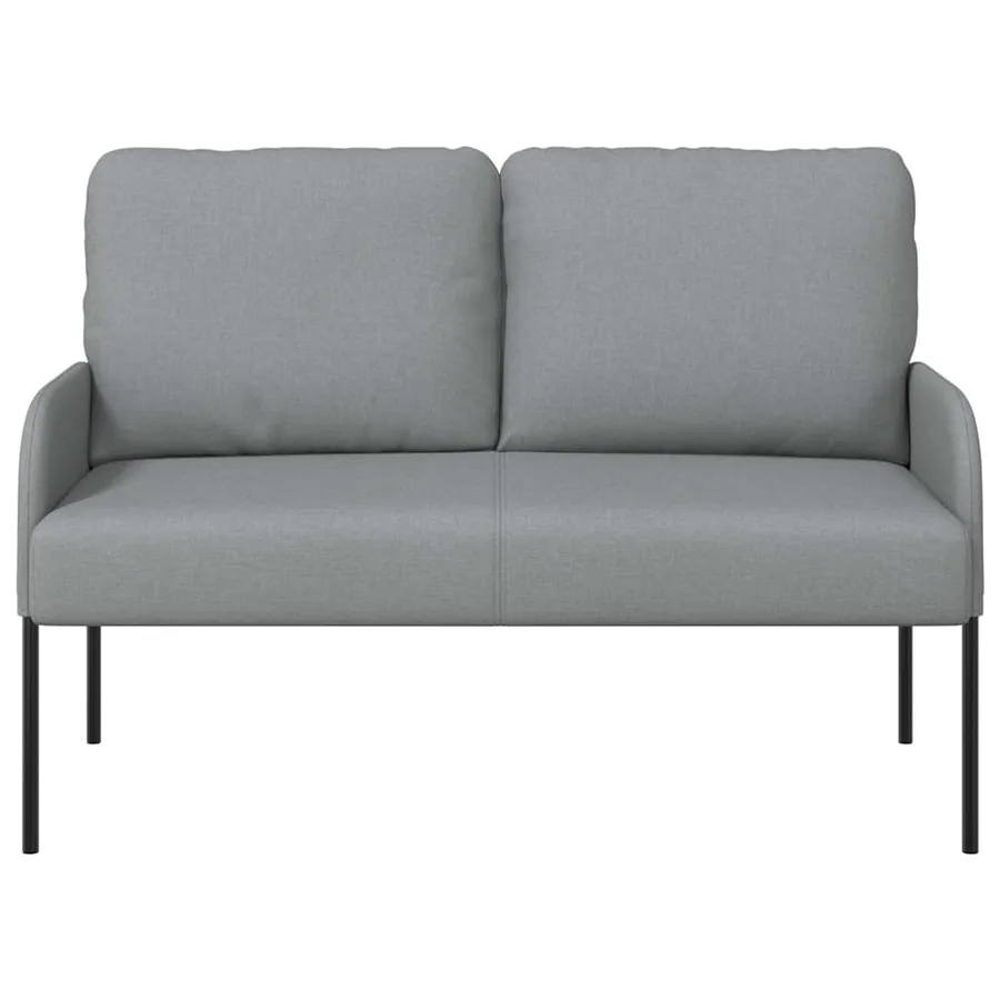 Canapés avec coussin 110cm Gris clair Contreplaqué - 4