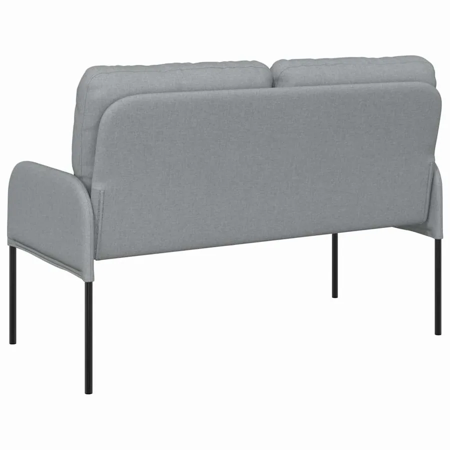 Canapés avec coussin 110cm Gris clair Contreplaqué - 6