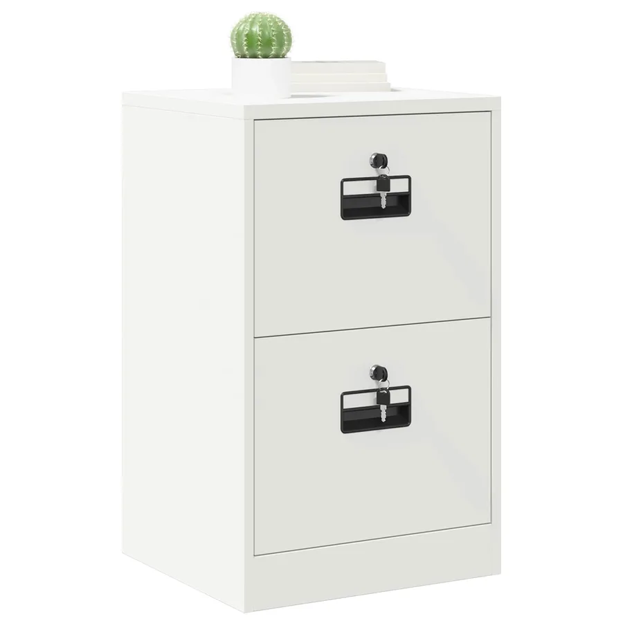 Cabinet de Dossier avec tiroir Blanc 45,5 x 42 x 74,5 cm - 3