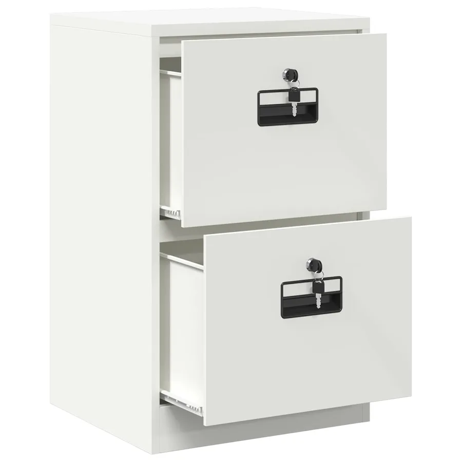 Cabinet de Dossier avec tiroir Blanc 45,5 x 42 x 74,5 cm - 6