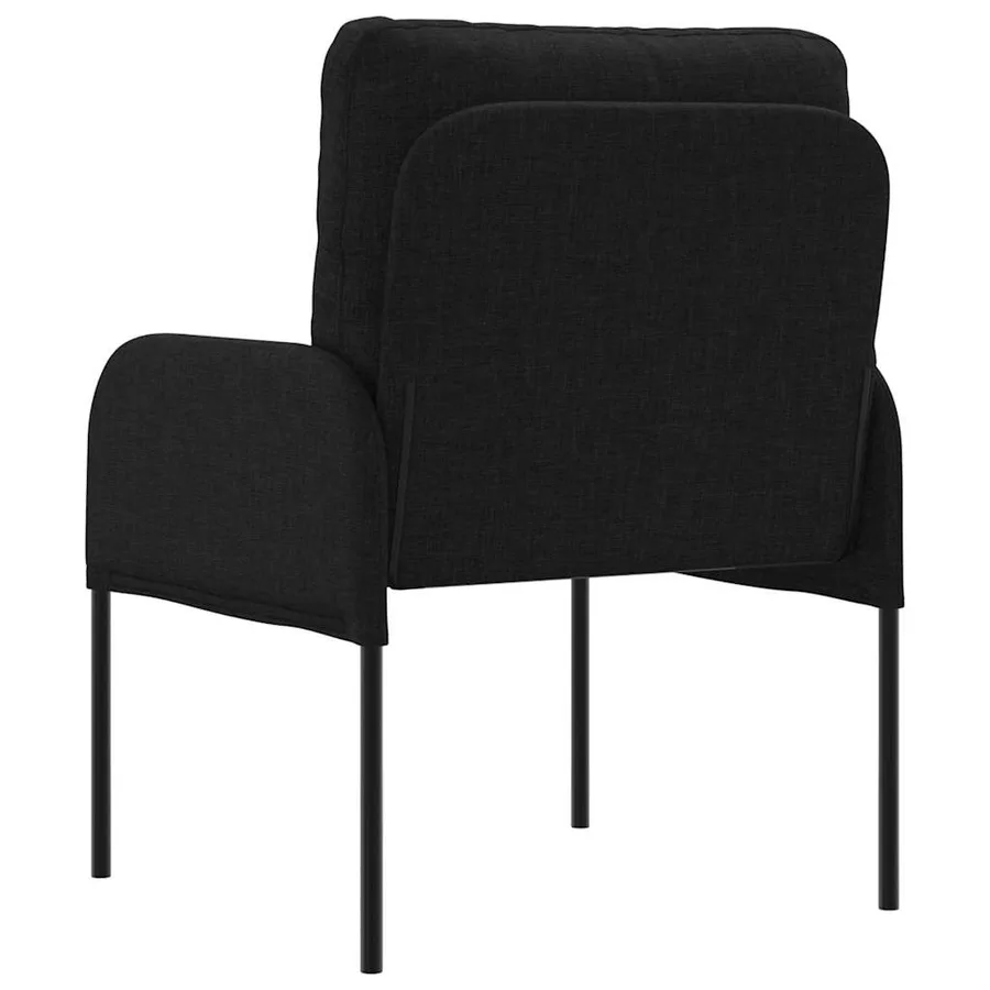 Canapés avec coussin 55cm Noir Contreplaqué - 6